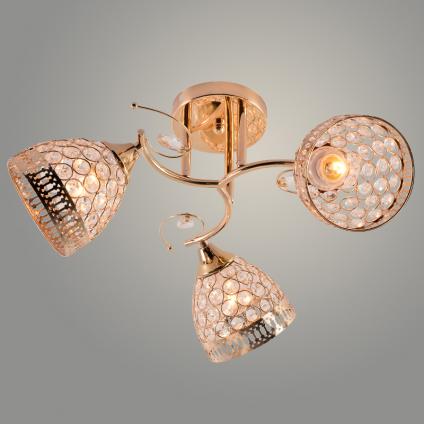 Люстра XA1595/3 FGD золото 3х60W E27 d520 h250, HN25